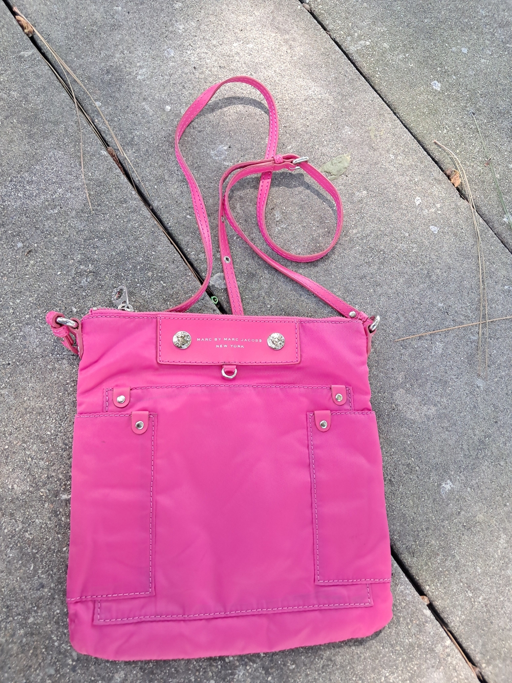 Marc by Marc Jacobs Pink Crossbody Nylon Shoulder Bag